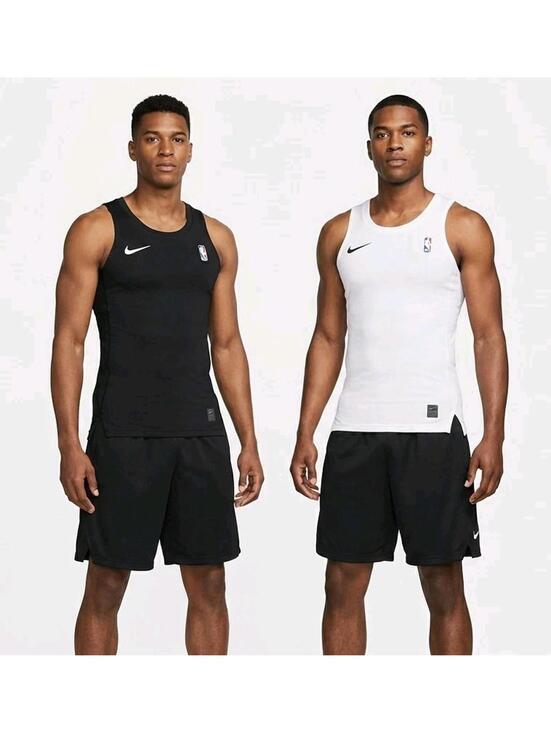 Nike Other - Nike Pro Combat NBA Compression Tank Top Men's M Black Dri-FIT Basketball NWT